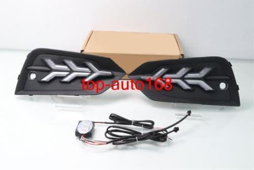 ya 9 10.24 LED Front Turn Signals/DRL Daytime Running Lights 2pcs for Volvo XC60 2018-2020