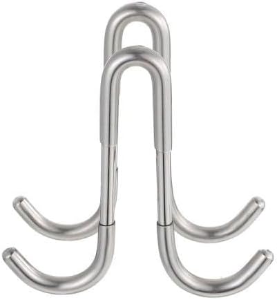 ya 26 10.21 baidi Double-Sided Hook Shower Door Hanger Hooks Stainless Steel Towel