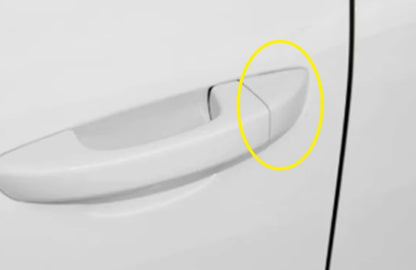 ya 9 10.24 Front Left Door Handle Lock Cylinder Cover White for VW Touareg 11-17