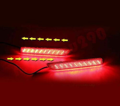 ya 4 8.8 for Nissan Sentra 2020-2022 LED Car Rear Bumper Fog Light Brake/Turn Light 2X