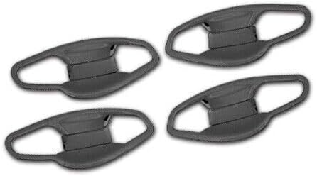ya 2 8.15 for Kia Forte K3 2019-2023 Steel Black Exterior Side Door Bowl Cover Trim 8 pcs 