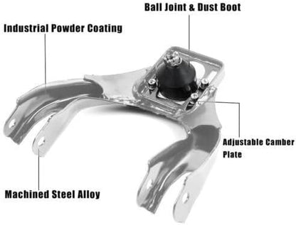 ya 13 9.15 baidi Silver Front Upper Camber Kit Control Arms for Honda for Civic 92-95 Integra 94-01