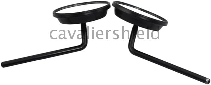 ya 13 9.15 baidi Motorcycle Black Rearview Round Mirrors 25mm Adapter Clamp for Harley Cafe Racer