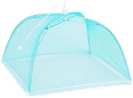 ya 14 9.20 baidi Kitchen Lar Folding Mesh Food Cover Dome Pop Up Plate Umbrella Fly Net Cover-1
