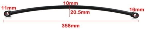 ya 23 10.7 baidi Black Rear Fender Rail Support Bracket Holder for Harley Cruiser Custom Bobber