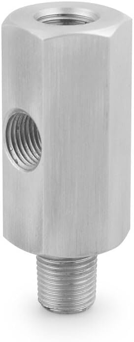 ya 11 9.14 zhengce 1/8 NPT Female Oil Pressure Sensor Tee to 1/8 NPT Male Adapter Supply Feed