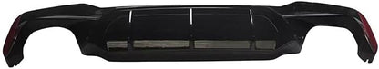ya 2 8.15 for BMW G30 5 Series 2017-23 M Competition Style Gloss Blk Rear Bumper Diffuser