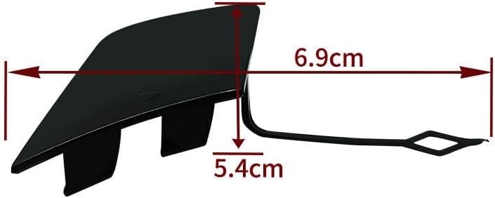 ya 4 8.8.2 Front bumper towing hook towing eye cover suitable for BMW X1 E84 2008-2013 51117345034