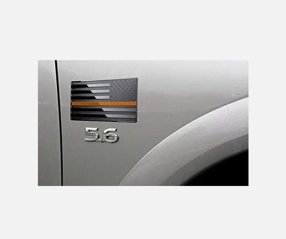 ya 9 10.24 Car Front Hood Emblem Badge Sticker for F-350 Black Blue Red