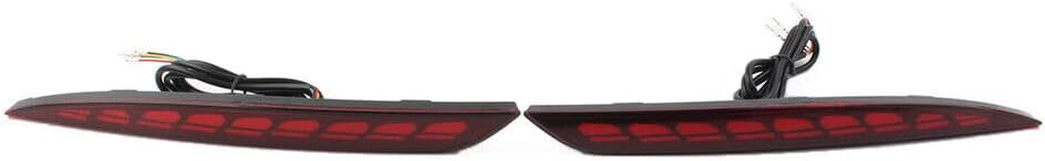 ya 2 8.15 Rear Bumper Reflector Brake Light Dynamic Dragon Scale Fit for Tesla Model 3 2017-22
