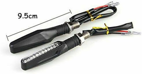 ya 11 9.14 zhengce 4x universal 9 LED motorcycle turn signals 10mm quad scooter light front re