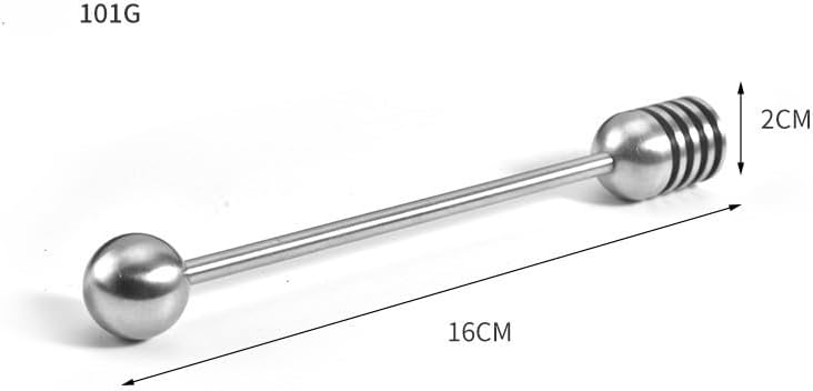 ya 14 9.20 baidi New Style 304 Stainless Steel Honey Stirrer Durable Honey Stick Kitchen Gadgets-1
