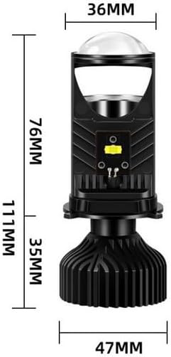ya 4 8.10 LHD H4 9003 for Mini Bi-LED Projector Lens 20000LM Hi/Lo Headlights Retrofit