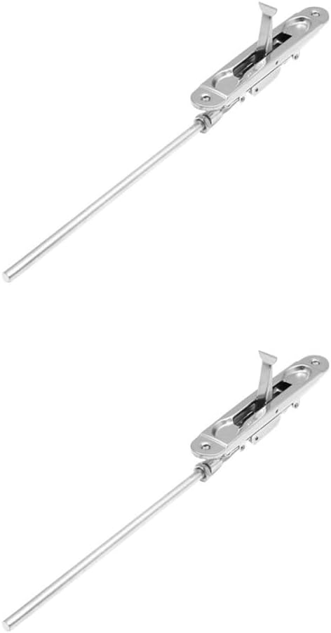 ya 26 10.21 baidi 2 Sets Fire Door Latch Safety Security Lock Stainless Steel Slide Bolt