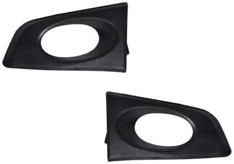 ya 2 8.15 A pair of black LH&RH front fog lamp covers suitable for Honda JAZZ/FIT GE6 GE8 2009 2010 2011