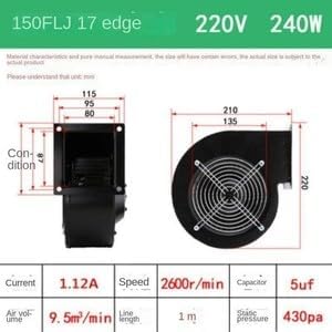 ya 28 10.13 baidi 220V 240W 150FLJ17 Small High-speed Industrial Heat Dissipation Blower Model