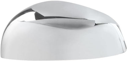 ya 11 9.14 baidiLeft Driver Side Rearview Mirror Cover Cap Chrome Fit for Smart Fortwo 2015-2024