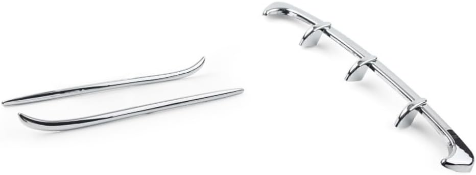 ya 23 10.7 baidi Chrome front fairing spoon trim and eyebrow accents for Honda GL1800 2001-2011-
