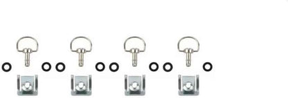 ya 23 10.7 baidi 10-Piece Pack 17mm Quick Release 1/4 D-Ring Turning Racing Rectifier Buckle Universal High Definition -