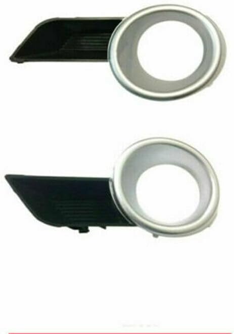 ya 4 8.8 2 Silver Front Bumper Fog Lamp Cover Decoration for Toyota Highlander 2008-2010