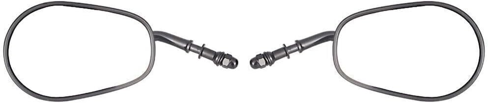 ya 2 8.15 Pair Oval Universal Motorcycle Rear View Mirrors for Harley Street Bob FXDB