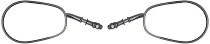 ya 2 8.15 Pair Oval Universal Motorcycle Rear View Mirrors for Harley Street Bob FXDB