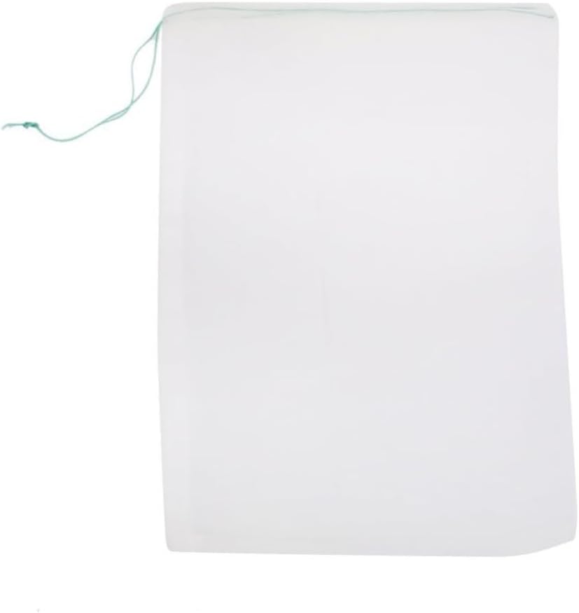 ya 14 9.20 baidi 10pcs 25 * 35cm Drawstring Nylon Mesh Filter Media Bag for Aquarium Garden Pond-1