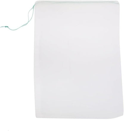 ya 14 9.20 baidi 10pcs 25 * 35cm Drawstring Nylon Mesh Filter Media Bag for Aquarium Garden Pond-1