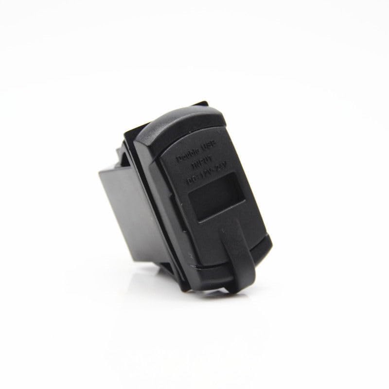 ya 3 8.24 baidi 12-24v Blue LED Jack Style Vehicle and Boat Detection Voltage Meter Dual USB Port Charger 