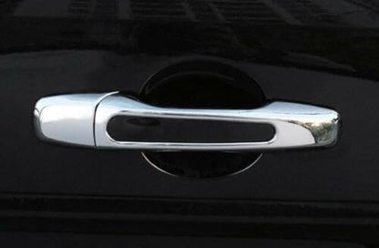 ya 5 8.10 8PCS Chrome Style Exterior Side Door Handle Cover Trim for Ford Explorer 16-19