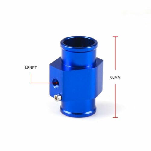 ya 5 8.24 baidi 40mm Blue Connector Pipe Sensor Water Temperature Thermometer Radiator Hose Adapter 