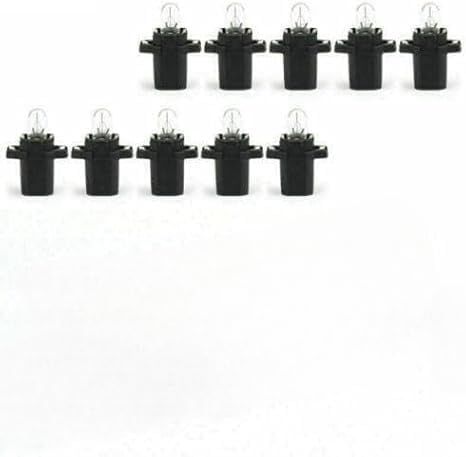 ya 4 8.8 10pcs for Bulbs 12597 T5 12V 1.2W BAX8.3s/1.35 Premium Signal Light