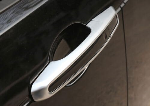 ya 5 8.10 for Range Rover Evoque 2012-19 Exterior Side Door Handle Cover Trim Matte Silver