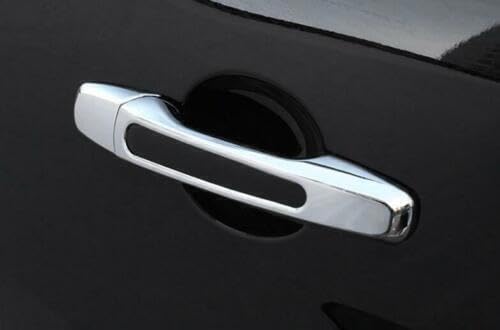 ya 5 8.10 8PCS Chrome Style Exterior Side Door Handle Cover Trim for Ford Explorer 16-19