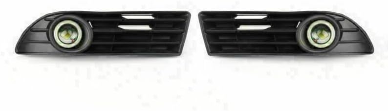 ya 10 9.16 zhengce Left&Right Fog Light Lamp Grille+Wiring Harnessit Set for VW POLO 2005-2009
