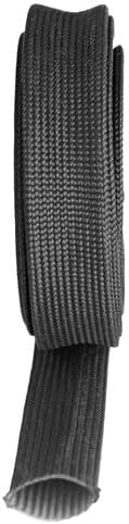 ya 4 8.8.2 Heat Shield Sleeve- 1/2 ID x 10' Black Adjustable for Automotive Wires and Cables Brake Lines