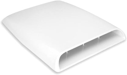 ya 4 8.14 Car SUV Decorative Air Flow Intake Scoop Bonnet Vent Cover Hood White Universal