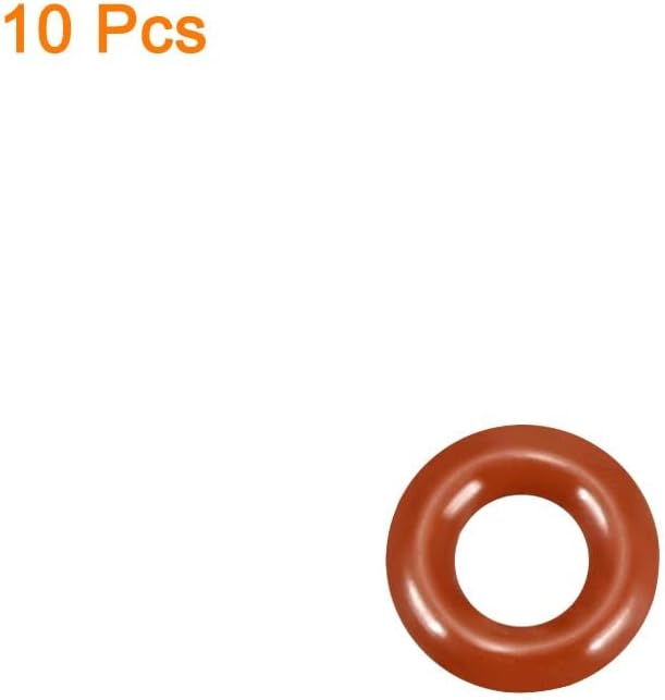 ya 4 8.8.2 Silicone O-Ring 9mmx4.2mmx2.4mm VMQ Seal Rings Sealing Gasket Red 10Pc