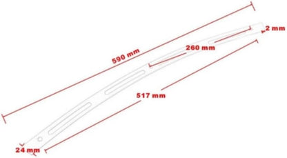 ya 23 10.7 baidi Chrome alloy motorcycle batwing windshield trim for Harley-Davidson FLHT FLHX 1996 - 2013 -