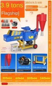 ya 28 10.13 baidi Shre er Husk Cutter esh Feed Self-priming Kneading Powder Three in One-9