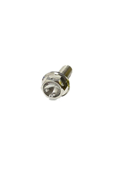 ya 16 10.20 baidi M8 Titanium Drilled Hex Head Flange Bolt 15 20 25 30 35 40 45 50 55 60mm-2