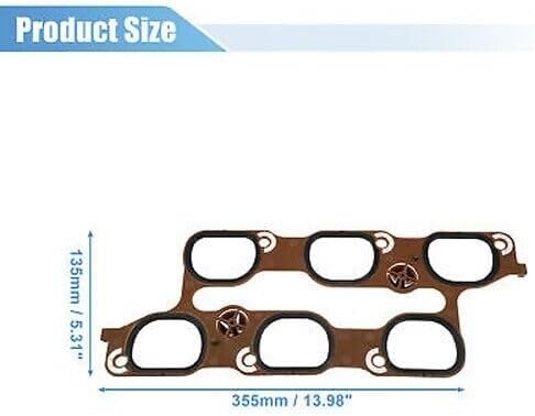 ya 5 8.24 baidi 12673300 Engine Intake for Man ifold Upper and Lower Gasket kit for GMC for Buick Brown