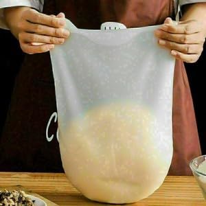 ya 14 9.20 baidi Silicone Kneading Dough Flour Mixing Bag Preservation Bag Pastry Kitchen Tools-1