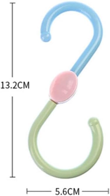 ya 26 10.21 baidi 4 Packs Swivel Hook Rotatable Hooks Colorful S-Hooks for Hanging