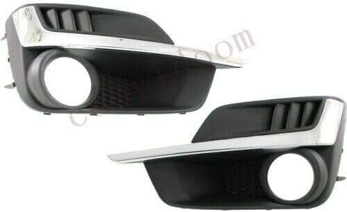 ya 2 8.15 Pair For Impreza 2015 2016 Front Fog Lamp Cover Bezel with Chrome LH&RH