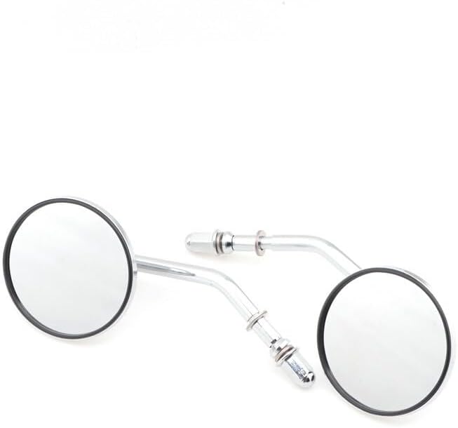 ya 2 8.15 3 Chrome Round Rear View Side Mirror for Harley Sportster Dyna Softail 1990-2014