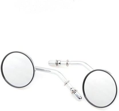 ya 2 8.15 3 Chrome Round Rear View Side Mirror for Harley Sportster Dyna Softail 1990-2014