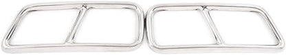 ya 4 8.14 Silver Rear Exhaust Muffler Tail Pipe Cover Trim for Cadillac XT5 2016 2017-2020