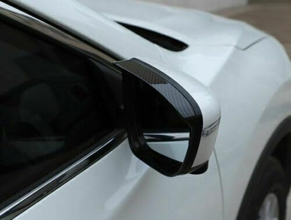 ya 6 8.14 ABS Carbon Fiber Rear View Side Mirror F for Ram e Cover Trim for Nissan Rogue 2014-20