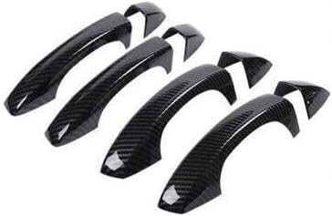 ya 5 8.10 for Audi Q3 2019-2020 2021 Carbon Fiber Style Outside Door Handle Cover Trim 8X